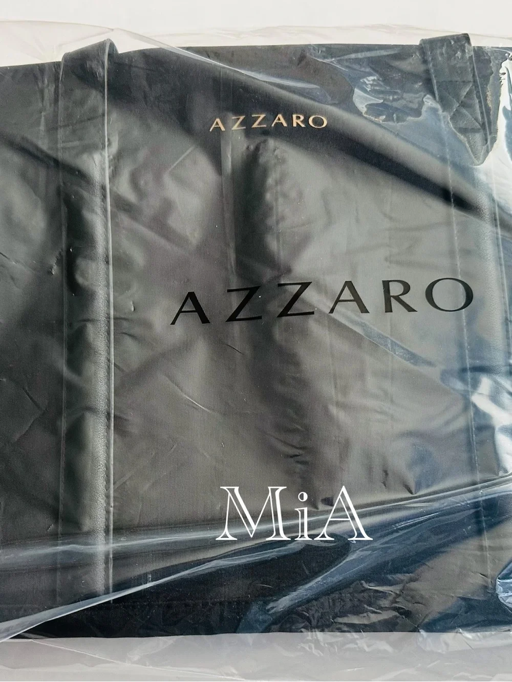 Azzaro Black Duffle Bag / Gym Bag/  Weekend Carry on Travel Bag (19”x11”x9”)